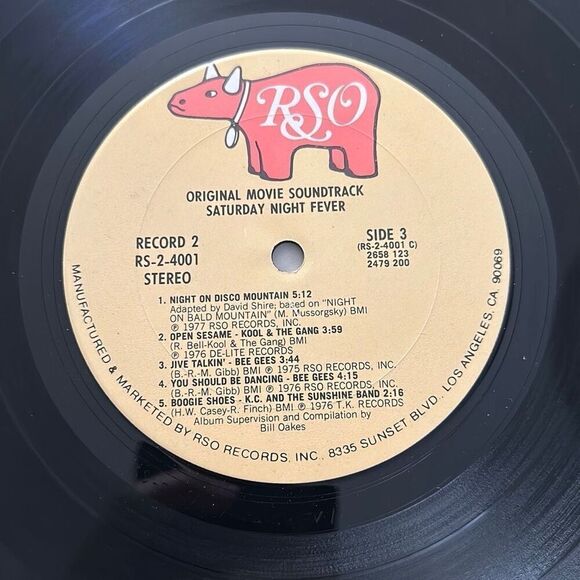 Saturday Night Fever The Original Movie Sound Track Vinyl Records LP - Picture 10 of 16